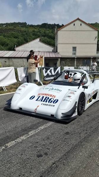 El prototipo CM del equipo, con la decoración del dorsal 38